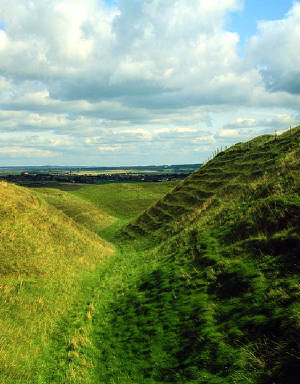 Maiden Castle Hill Fort [click for larger image]